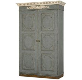 Tara Shaw Aged Slate 2 Door Fountainebleau Wardrobe
