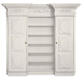 Tara Shaw Swedish Aged Cream 2 Door Grande Fountainebleau Bibliotheque