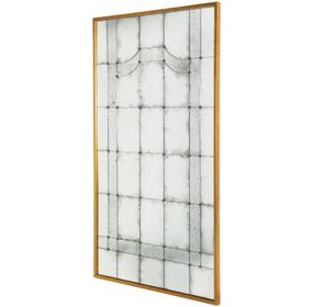 Tara Shaw Brass Rectangular Florence Floor Mirror