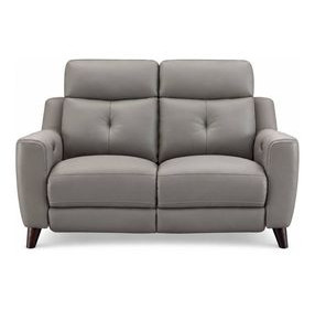 Cordell Slate Leather 63" Zero Gravity Power Reclining Loveseat with Power Headrest and USB Charging