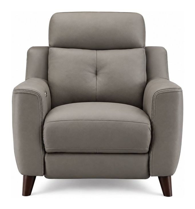 Cordell Slate Leather Zero Gravity Power Recliner with Power Headrest and USB Charging