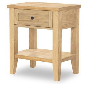 XXXs and OOOs Amber 1 Drawer Nightstand with USB Charging