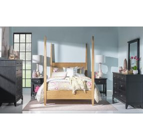 Todays Traditions Natural Hickory Full Poster Bed