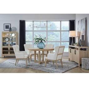 Somerset Beige Performance Fabric Arm Chair Set of 2