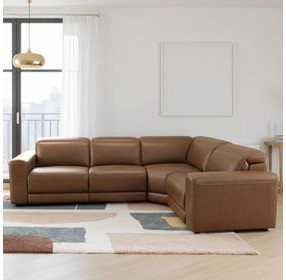 Rally-Up Caramel 4 Piece Power Reclining Sectional