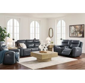 Mighty Moves Admiral Leather Power Reclining Living Room Set