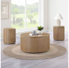 Colvin Brown Round Ocassional Table