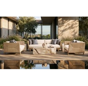 Praia Cream Outdoor Conversation Set