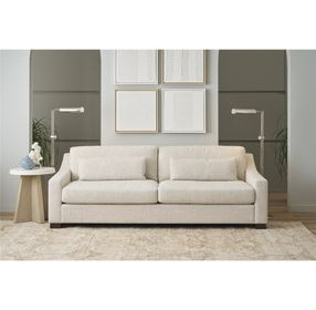 Brooklyn Monique Linen Performance Fabric 96" Sofa with Pillows