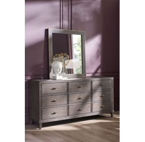 Montclair Embossed Cocoa 9 Drawer Dresser