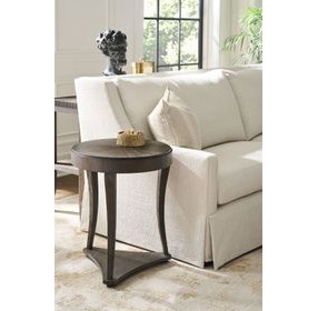 Montclair Cocoa Round Side Table