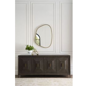 Montclair Cocoa 4 Door Embossed Credenza