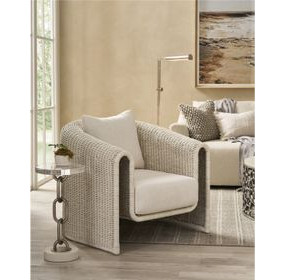 Oasis Nomad Snow Upholstered Key Largo Lounge Chair