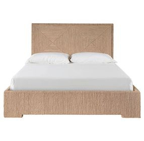 Azure Abaca Woven Queen Panel Bedroom Set