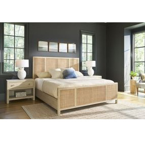 Oasis Dockside and Cross Hatch Cane Panel Bedroom Set