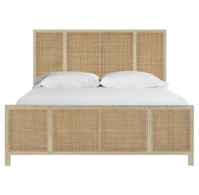 Oasis Dockside and Cross Hatch Cane Panel Bedroom Set
