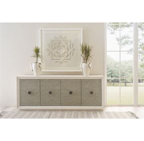 Azure Shoreline 4 Door Seascape Credenza