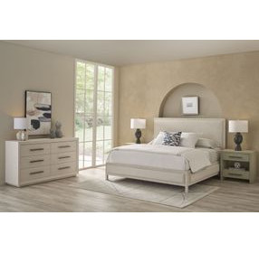 Azure Seascape 2 Drawer Nightstand with USB Charging