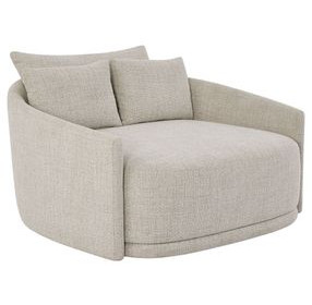 Bexley Knotty Seasalt Performance Fabric Media Lounger with Pillows