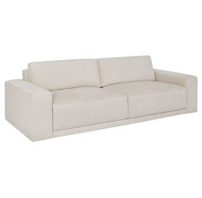 Alden Plushtone Parchment Performance Fabric 98" Sofa