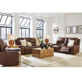 Spear Hill Canyon Leather 81" Zero Gravity Power Reclining Loveseat with USB Charging