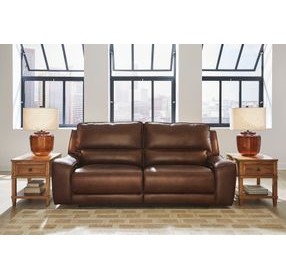 Spear Hill Canyon Leather 92" Zero Gravity Power Reclining Sofa with USB Charging