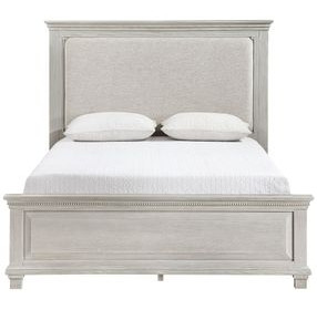 Silver Sands Gray Upholstered Panel Bedroom Set