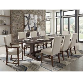 Harbor Drift Burnt Timber 126" Extendable Rectangular Dining Table