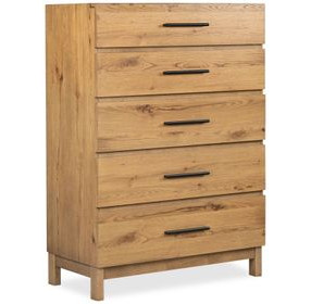 Davenport Rustic Caramel 5 Drawer Chest