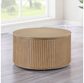 Colvin Brown Round Coffee Table