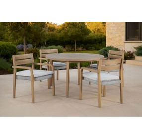 Arden Natural Outdoor Round Dining Table