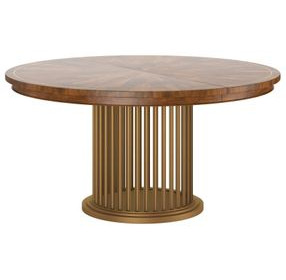 Boulevard Brown 84" Extendable Oval Dining Table