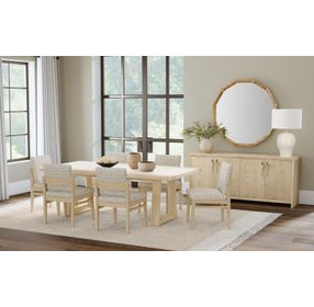 Trifecta Driftwood Cerused Oak Rectangular Dining Room Set