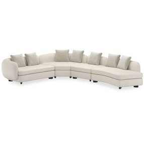 Lumi Beige Performance Fabric 4 Piece Sectional