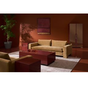 Cocktail Couture Rouge Red Gloss and Black Rectangular Occasional Table Set