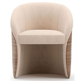 Fleur Ivory and Porcini Upholstered Dining Chair