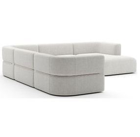 Rhythm Ivory 5 Piece Modular Sectional with RAF Chaise