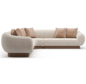 Seta Oatmeal 3 Piece Modular Sectional