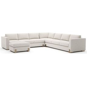 Counter Balance Birch 4 Piece Large Modular Sectional with Ottoman