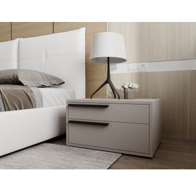 Carter Taupe 2 Drawer Nightstand Set of 2