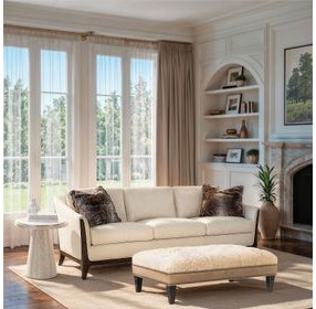 Sophia Beige Leather Sofa