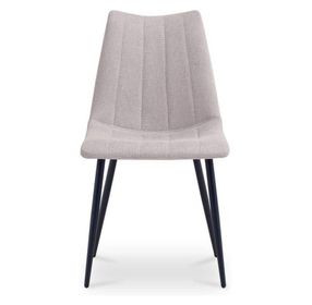 Alibi Beige Performance Fabric Upholstered Dining Chair Set of 2