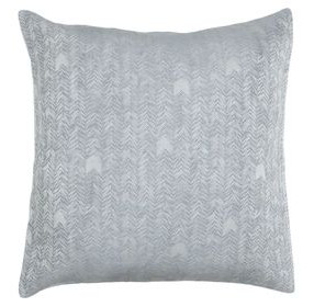 French Herringbone Storm Euro Sham