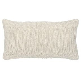 Macie and Rina Ivory Rectangular Accent Pillow Set of 2