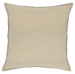 Soco Leather Parsons Cocoa 22 x 22" Accent Pillow