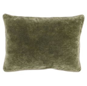 Heirloom Velvet Moss Rectangular Accent Pillow