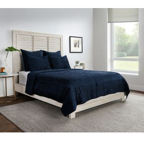 Bari Ocean Blue King Sham