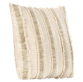 Affinity Nenna Natural and Ivory Square Accent Pillow