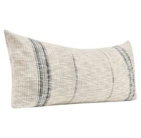 Repose Ria Natural and Black Rectangular Accent Pillow