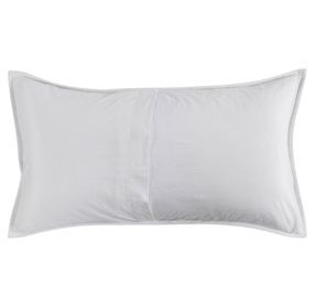 Carly White King Sham with Silvadur Tech